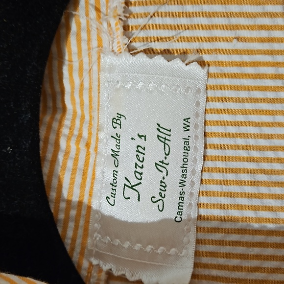 Peachy Pink Striped 50s Dress - Picture 7 of 13